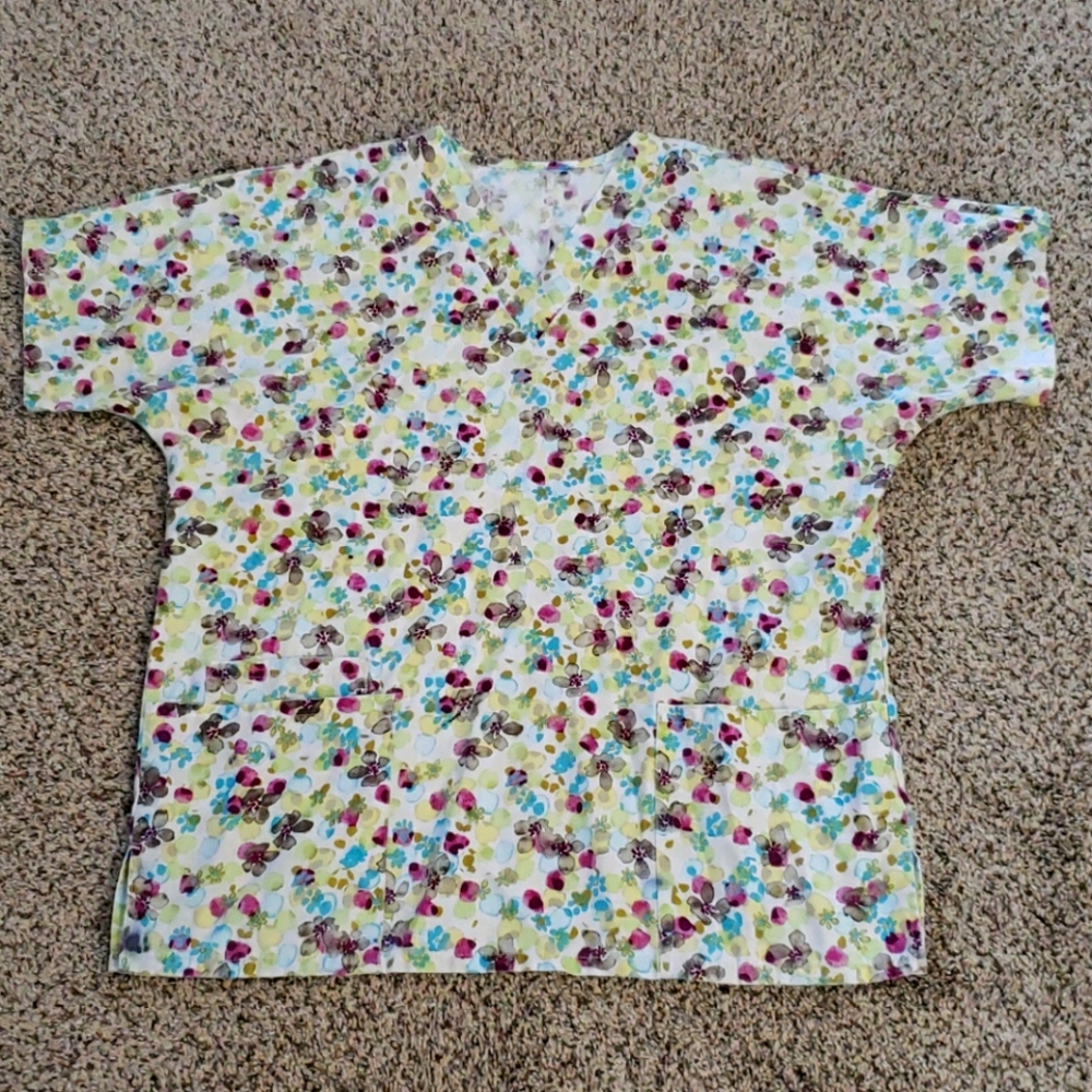 Women's scrub tops x 3